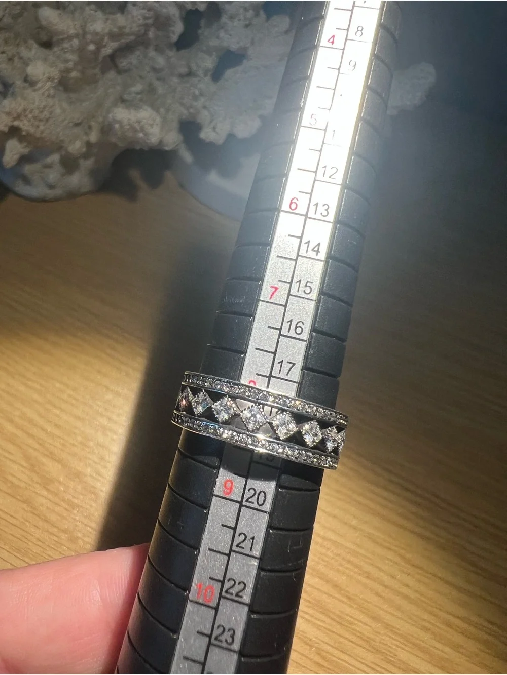 Vintage Fascination Wide Band Ring – Size 8